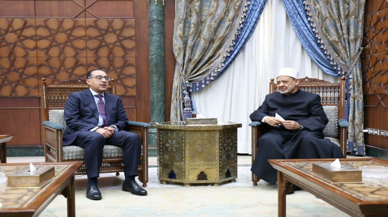 شيخ الأزهر يستقبل رئيس الوزراء المصري لمتابعة الموقف التنفيذي لمشروع مدينة البعوث الإسلامية